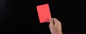 Preview wallpaper card, red, hand, football, foul