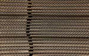 Preview wallpaper cardboard, corrugated, wavy, texture
