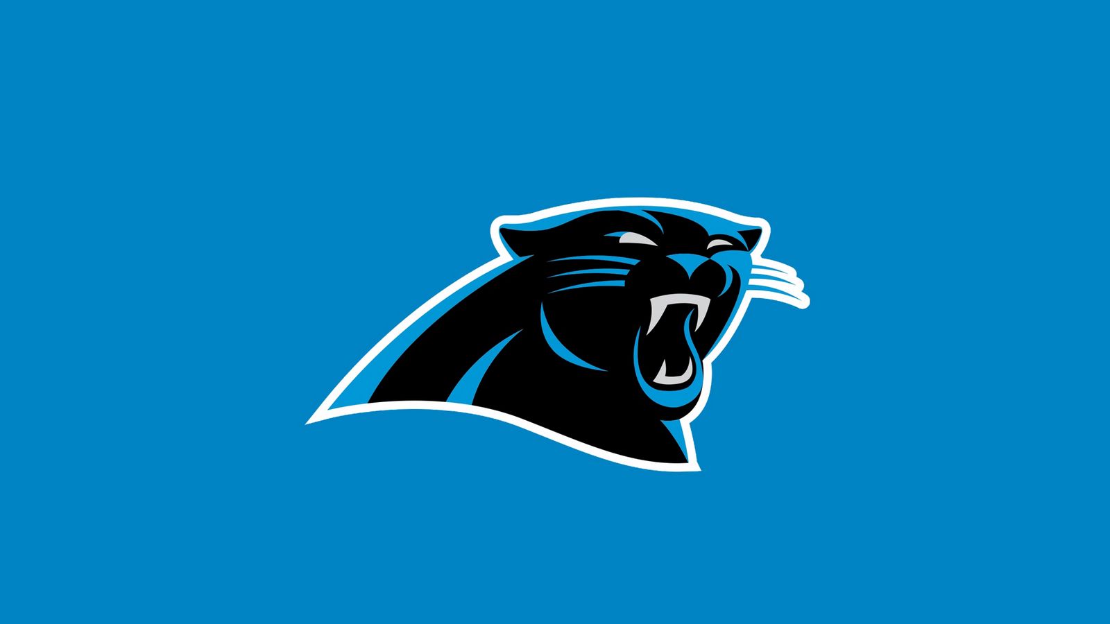 Download wallpaper 1600x900 carolina panthers, american football, logo  widescreen 16:9 hd background