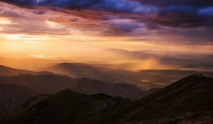 Preview wallpaper carpathians, mountains, tatras, fog