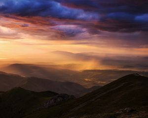 Preview wallpaper carpathians, mountains, tatras, fog