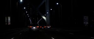 Preview wallpaper cars, night, road