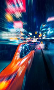 Preview wallpaper cars, speed, blur, lights, long exposure