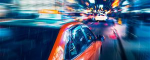 Preview wallpaper cars, speed, blur, lights, long exposure