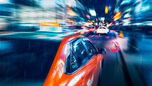 Preview wallpaper cars, speed, blur, lights, long exposure