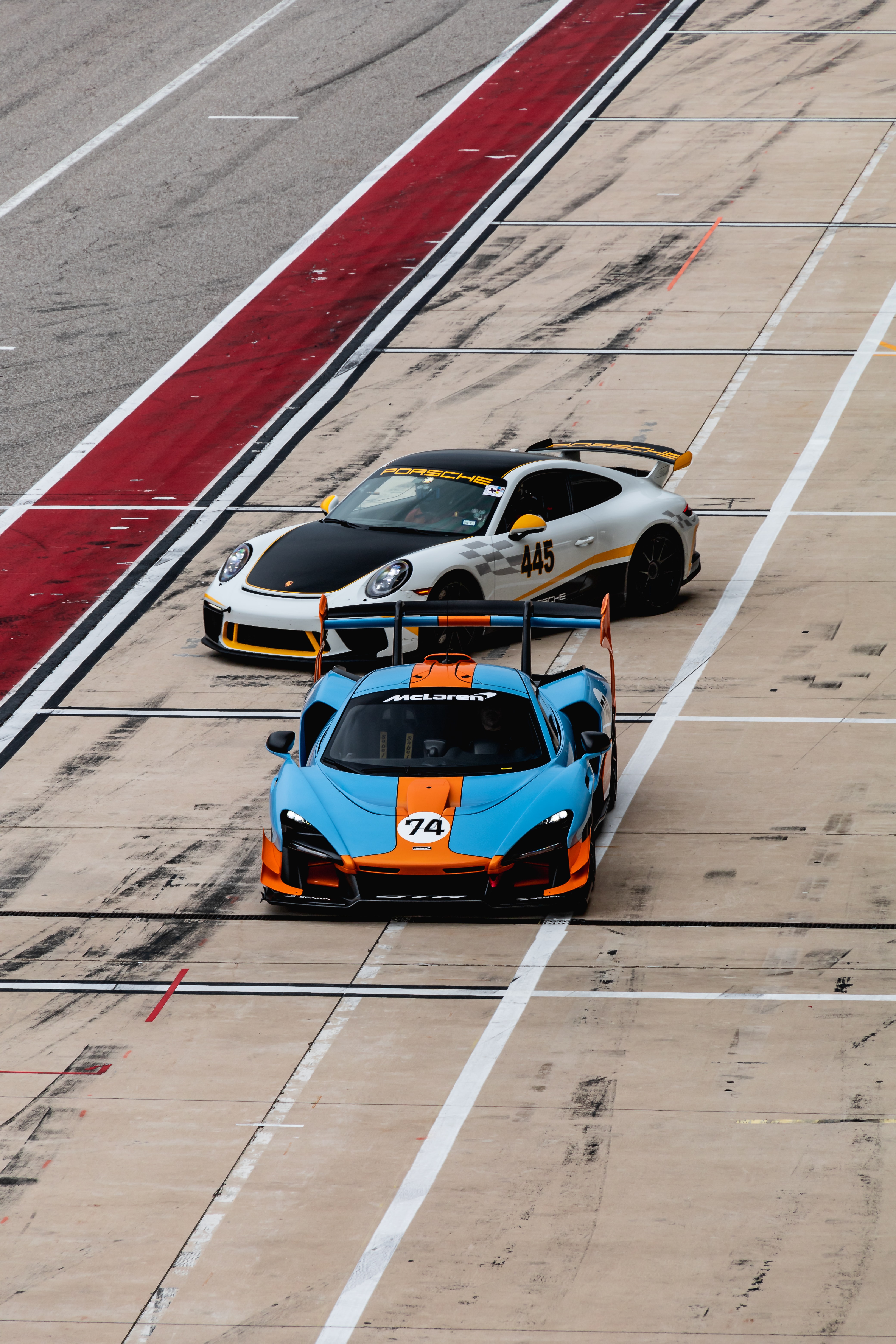 Download wallpaper 4160x6240 cars, sports cars, race, track, aerial ...
