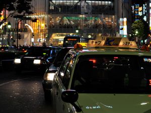 Preview wallpaper cars, street, city, night