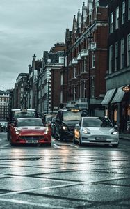 Preview wallpaper cars, street, city