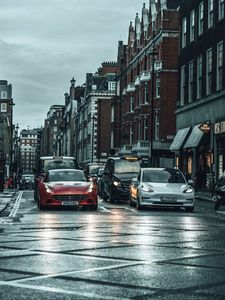 Preview wallpaper cars, street, city