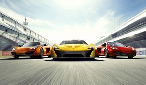 Preview wallpaper cars, three, style, sports