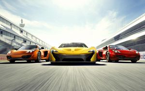 Preview wallpaper cars, three, style, sports