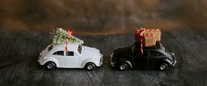 Preview wallpaper cars, toys, christmas, new year, garland