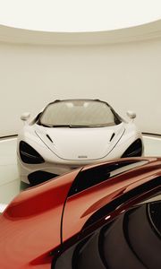 Preview wallpaper cars, white, red, sportscar, supercar