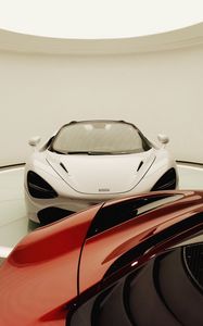 Preview wallpaper cars, white, red, sportscar, supercar