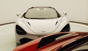 Preview wallpaper cars, white, red, sportscar, supercar