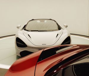 Preview wallpaper cars, white, red, sportscar, supercar