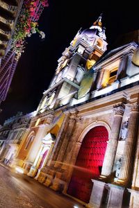 Preview wallpaper cartagena, colombia, night, street, architecture