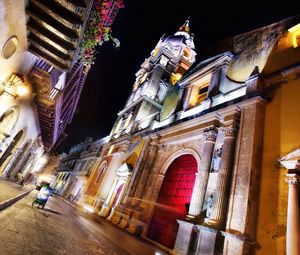 Preview wallpaper cartagena, colombia, night, street, architecture