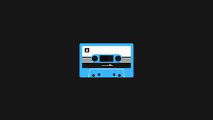 Preview wallpaper cassette, art, vector, minimalism