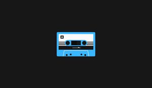 Preview wallpaper cassette, art, vector, minimalism