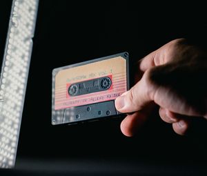 Preview wallpaper cassette, retro, vintage, music, hand