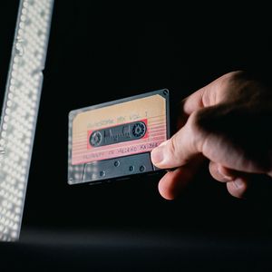 Preview wallpaper cassette, retro, vintage, music, hand