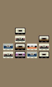 Preview wallpaper cassette, set, retro