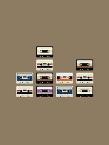 Preview wallpaper cassette, set, retro