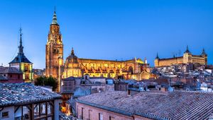 Preview wallpaper castilla-la mancha, alcazar de toledo, toledo, spain