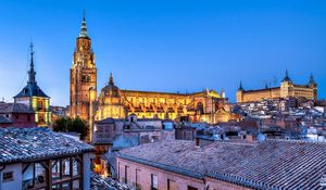 Preview wallpaper castilla-la mancha, alcazar de toledo, toledo, spain