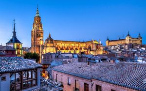 Preview wallpaper castilla-la mancha, alcazar de toledo, toledo, spain