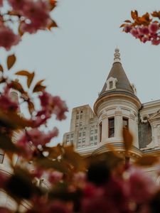 Preview wallpaper castle, architecture, building, branches