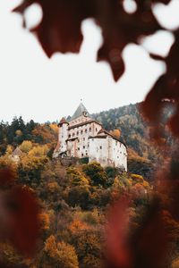 Preview wallpaper castle, architecture, hill, forest