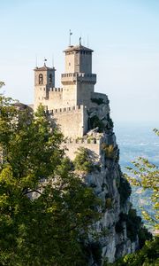 Preview wallpaper castle, architecture, rock