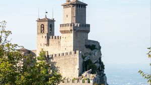 Preview wallpaper castle, architecture, rock
