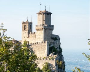 Preview wallpaper castle, architecture, rock