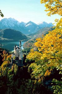 Preview wallpaper castle, bavaria, height, autumn, germany