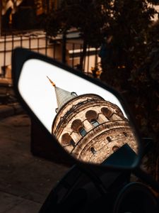 Preview wallpaper castle, building, architecture, mirror, reflection