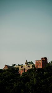 Preview wallpaper castle, building, architecture, trees