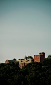 Preview wallpaper castle, building, architecture, trees