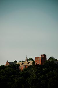 Preview wallpaper castle, building, architecture, trees