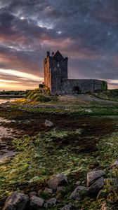 Preview wallpaper castle, building, coast, water