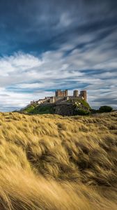 Preview wallpaper castle, building, space, vast, sky