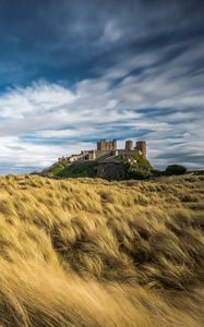 Preview wallpaper castle, building, space, vast, sky