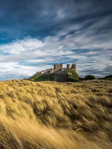 Preview wallpaper castle, building, space, vast, sky