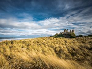 Preview wallpaper castle, building, space, vast, sky