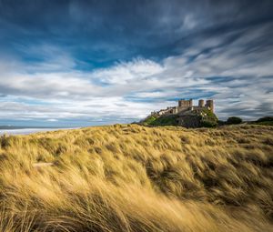 Preview wallpaper castle, building, space, vast, sky