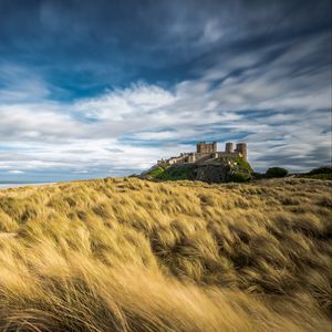 Preview wallpaper castle, building, space, vast, sky