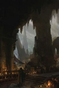 Preview wallpaper castle, dungeon, ruins, fantasy, art