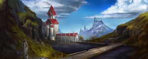 Preview wallpaper castle, fairy tale, landscape, art